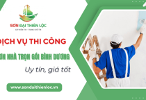 Dịch vụ thi công sơn nhà trọn gói Bình Dương – Uy tín, giá tốt