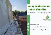 Dịch vụ thi công sơn nhà trọn gói Bình Dương giá rẻ, đảm bảo chất lượng