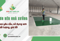 Sơn nền nhà xưởng theo yêu cầu, sử dụng sơn chất lượng, giá tốt