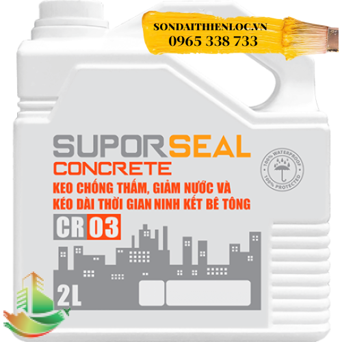 SUPORSEAL CONCRETE CR03 - KEO CHỐNG THẤM, GIẢM NƯỚC VÀ KÉO DÀI THỜI GIAN NINH KẾT BÊ TÔNG