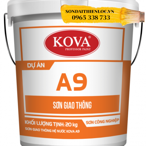 SƠN GIAO THÔNG HỆ NƯỚC KOVA A9 CÓ PHẢN QUANG 20KG