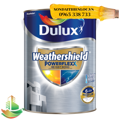SƠN NGOẠI THẤT SIÊU CAO CẤP DULUX WETHERSHIELD POWERFLEXX BÓNG- LON 5 LÍT