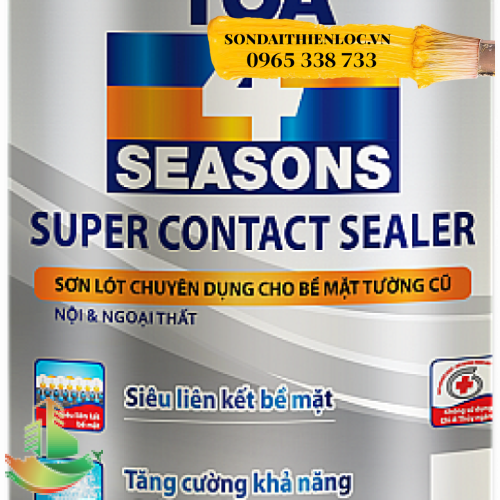 SƠN LÓT CHUYÊN DỤNG CHO BỀ MẶT TƯỜNG CŨ NỘI VÀ NGOẠI THẤT TOA 4 SEASONS SUPER CONTACT SEALER