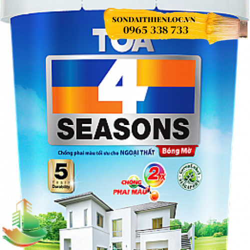 SƠN NƯỚC NGOẠI THẤT TOA 4 SEASONS EXTERIOR SATIN GLO HIGH SHEEN