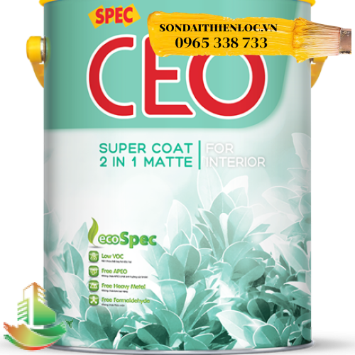 SPEC CEO SUPER COAT 2 IN 1 MATTE FOR INTERIOR - SƠN NỘI THẤT 2 TRONG 1 CAO CẤP LÁNG MỊN