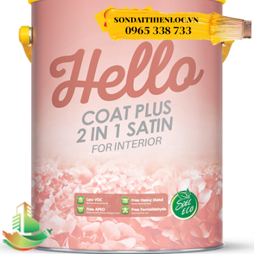 SPEC HELLO COAT PLUS 2 IN 1 SATIN FOR INTERIOR - SƠN NỘI THẤT 2 TRONG 1 CAO CẤP BÓNG LOÁNG