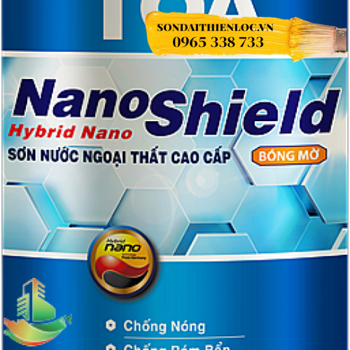 SƠN NƯỚC NGOẠI THẤT CAO CẤP TOA NANOSHIELD MỜ